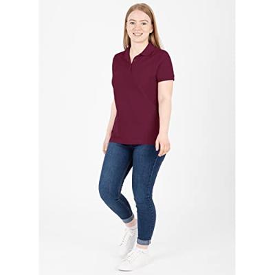JAKO C6320D Polo Organic Dames - Kastanje - 36