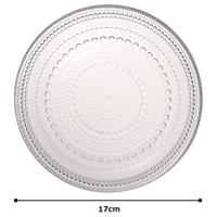 Iittala Kastehelmi Gebaksbord 17 cm Clear - thumbnail