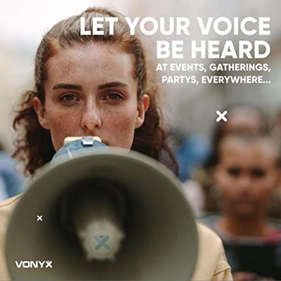 Vonyx MEG065 Megafoon 65W USB/SD/accu/opname/sirene/microfoon