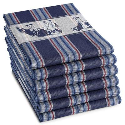 DDDDD Theedoek Friesian blue 60x65cm 6st