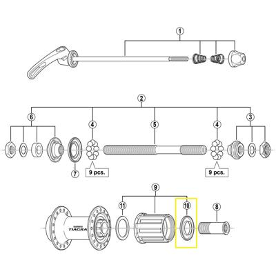 Shimano Stofkap rechts fh-4500