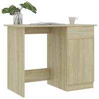 Bureau 100x50x76 cm bewerkt hout sonoma eikenkleurig - thumbnail