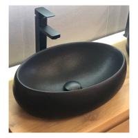 Waskom Casajoy 49x34x14,5cm Keramiek Venice Zwart - thumbnail