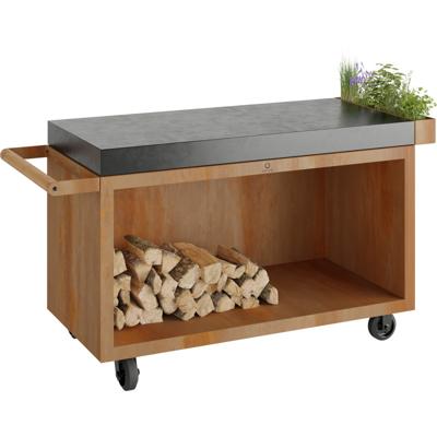 OFYR Mise en Place Table 135 PRO Corten - Ceramic Dark Grey