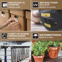 Labeltape dymo labelmanager d1 12mmx7m zwart - thumbnail