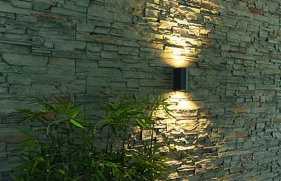 Heitronic Ambos 35376 Buitenlamp (wand) LED GU10 22 W Grafiet