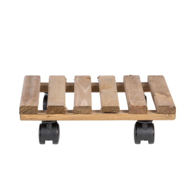 Esschert Design plantentrolley vierkant hout 29 cm bruin