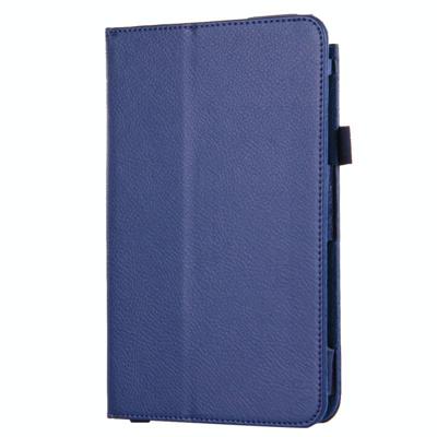 Voor Samsung Galaxy Tab A 8.0 / T350 Litchi structuur magnetische horizontaal flip lederen hoesje met houder (donker blauw) Voor Samsung Galaxy Tab A 8.0 / T350 Litchi structuur magnetische horizontaal flip lederen hoesje met houder (donker blauw)
