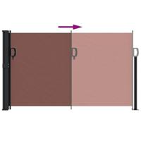 VidaXL Windscherm uittrekbaar 117x300 cm bruin - thumbnail
