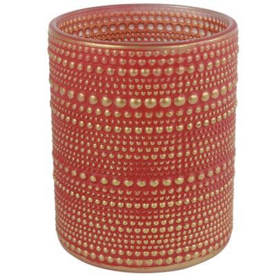 Countryfield theelichthouder hailey l rood 12,5 cm | 12 stuks