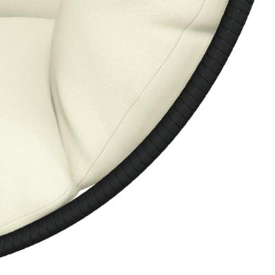 VidaXL Hangstoel met standaard rattan en staal beige
