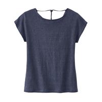 Linnen-jersey shirt, nachtblauw 44/46 - thumbnail