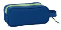 Pennenetui met 2 vakken Munich North Marineblauw 21 x 8 x 6 cm - thumbnail