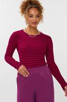 Ydence Knitted Top Devina | Fuchsia purple/red - thumbnail