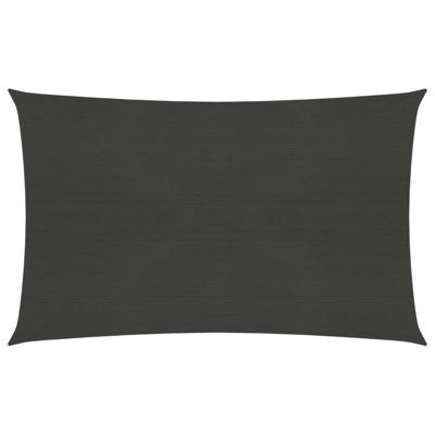 VidaXL Zonnezeil 160 g/m² 2,5x4 m hdpe antracietkleurig