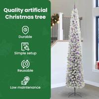 VidaXL Kunstkerstboom groen 300 cm pvc en staal en kunststof - thumbnail