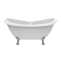 Vrijstaand Ligbad Best Design Liberty Sidcup Nostalgisch 171x71x77 cm Inclusief Poten Glans Wit - thumbnail