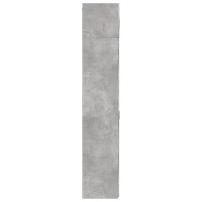 Opbergkast 70x42,5x225 cm bewerkt hout betongrijs