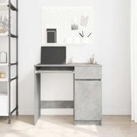 Bureau 86x49x76 cm spaanplaat betongrijs - thumbnail