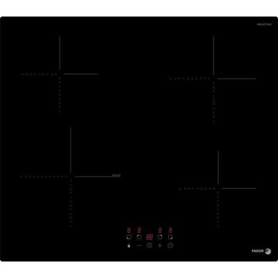Kookplaat - FAGOR - FTI468 - 59 cm - 4 inductiepitten - Zwart glas