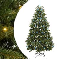 VidaXL Kunstkerstboom met 300 led groen 240 cm pvc en metaal - thumbnail
