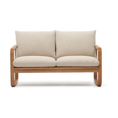 Kave Home 2-zits Loungebank 'Sacaleta' Eucalyptushout