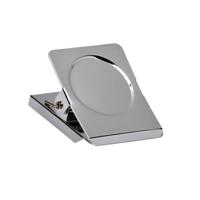 Papierklem maul magnetisch vierkant 40mm zilver - thumbnail