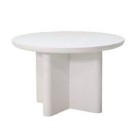 Giga Meubel - Eettafel Rond 120cm - Wit betonlook - Miso - thumbnail