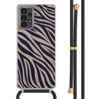 Samsung Galaxy A13 4G hoesje met zwart koord - Wavy twist - thumbnail