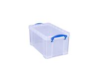Opbergbox Really Useful 8 liter 340x200x175mm transparant wit - thumbnail