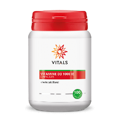Vitals Vitamine D3 1000IE 100 Softgels