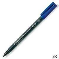 Viltstift staedtler ohp lumo m 317 perm blauw | 10 stuks - thumbnail