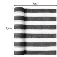 Balkon Privacy Scherm Grijs-Wit afm. 1,4 x10m - thumbnail