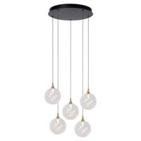 Lucide GISELA - Hanglamp - Ø 48 cm - LED Dimb. - 5x3,8W 2700K - Transparant | Premium - thumbnail