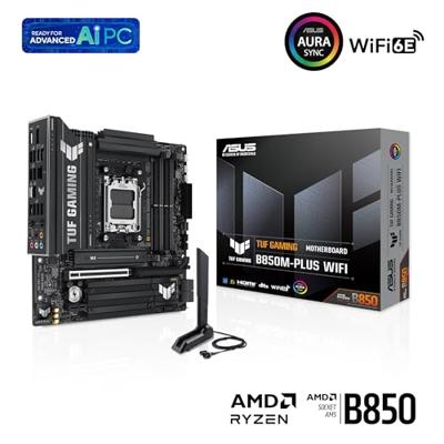 Asus TUF B850M-PLUS Moederbord Vormfactor Micro-ATX Moederbord chipset AMD® B850 Asus TUF B850M-PLUS Moederbord Vormfactor Micro-ATX Moederbord chipset AMD® B850