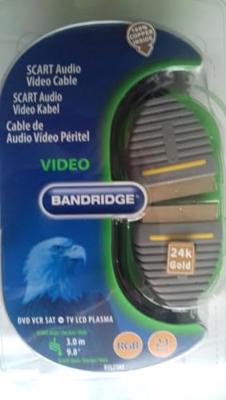 Bandridge SCART Kabel | SCART Male naar SCART Male | 3 m | Blauw | 1 stuks - BVL7103 BVL7103