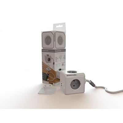 Allocacoc PowerCube Extended, stekkerdoos met USB - thumbnail