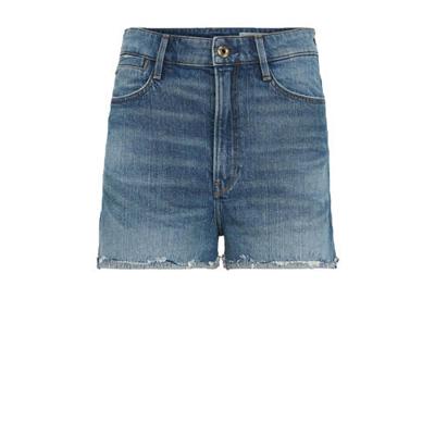 G-Star RAW Tedie Ripped Edge Ultra High Shorts high waist jeans short faded riverblue