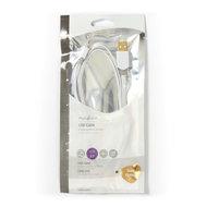 USB 2.0-kabel plat | A male - Micro-B male | 1,0 m | Wit