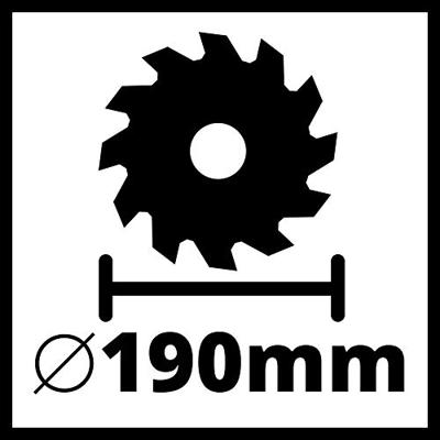 Einhell TE-CS 190/1 - Handcirkelzaag | 1500W | 6000 min^-1 - 4331005 4331005 - thumbnail