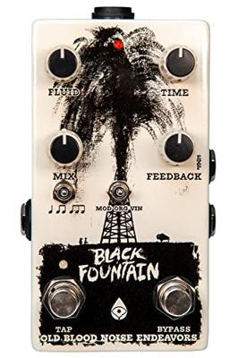 Old Blood Noise Endeavors Black Fountain V3 Oil Can Delay Pedal with Tap Tempo