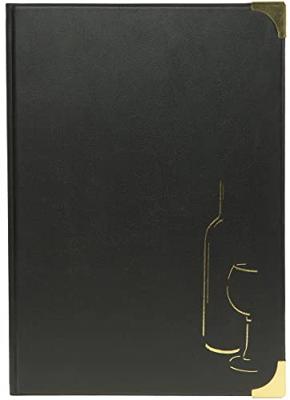 Menukaart securit a4 4 x 2 tassen zwart | 10 stuks Menukaart securit a4 4 x 2 tassen zwart | 10 stuks