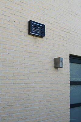 PREMIUM LINE design gevelkap -BETA- Ø125mm - terugslagklep - ZWART RAL7021 PREMIUM LINE design gevelkap -BETA- Ø125mm - terugslagklep - ZWART RAL7021