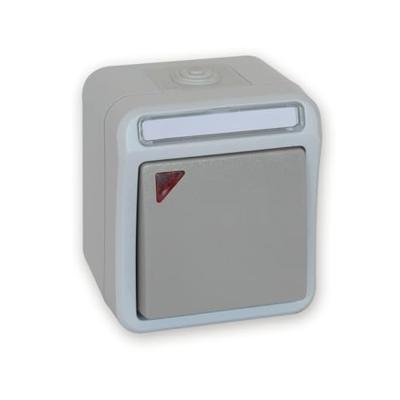 Peranova 102449 Pera Knop spatwaterdicht Lichtgrijs, Donkergrijs 1 stuk(s)