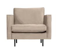 WOOOD Fauteuil 'Rodeo Classic' Velvet, kleur Khaki - thumbnail