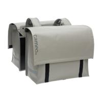 New Cameo dubbele fietstas - zwart - unisex - waterdicht - 46l - thumbnail