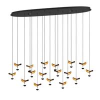 Stars of Light Zwarte hanglampDracera met goud - 390343 - thumbnail