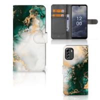 Bookcase voor Nokia G60 Marmer Groen - thumbnail