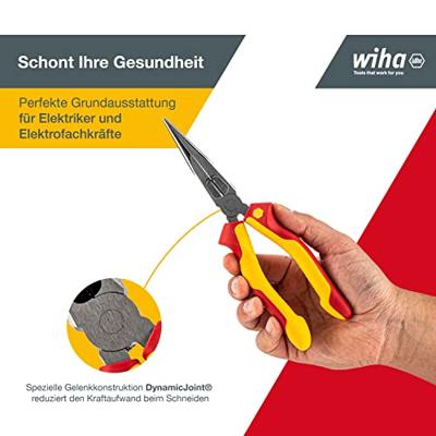 Wiha Punttang Professional electric | met snijvlak | rechte vorm | 200 mm | 8" - 26727 - 26727 - thumbnail