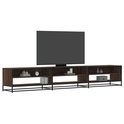 Tv-meubel 270x40x46 cm bewerkt hout bruin eikenkleurig